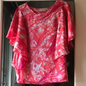 Ruffle sleeve blouse